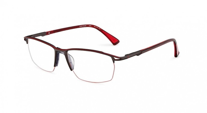 NEW Etnia Barcelona MAGNY COURS Eyeglasses Gunmetal Red 100% AUTHENTIC