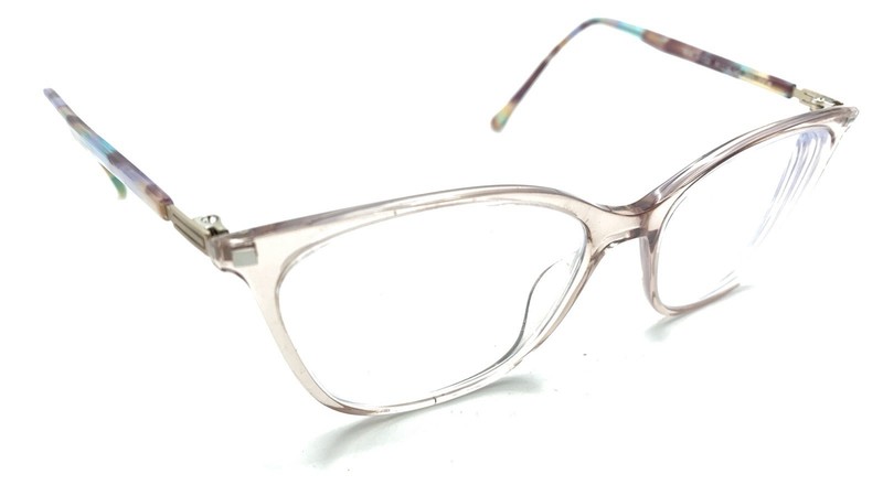 Prodesign Denmark 3616 c.1722 Pink Clear Rectangle Eyeglasses Frames 51-16 140