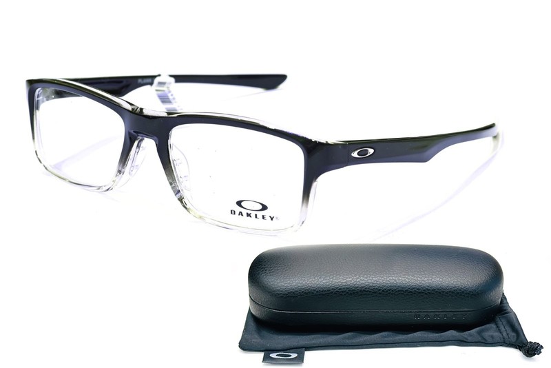 Oakley Plank 2.0 OX8081-1253 Polished Black Fade Optical Eyeglasses Frames 53-18