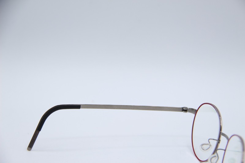 NEW LINDBERG 9615 48 GR92 RED GRAY BLACK AUTHENTIC EYEGLASSES 48-19 gallery