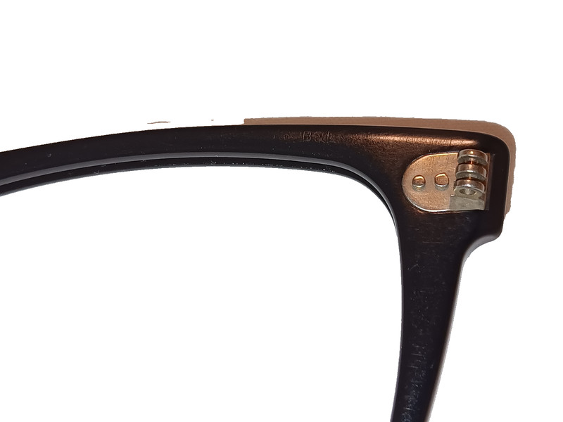 Vintage B&L Ray-Ban Black Wayfarer Frame Fronts Only 5024 gallery