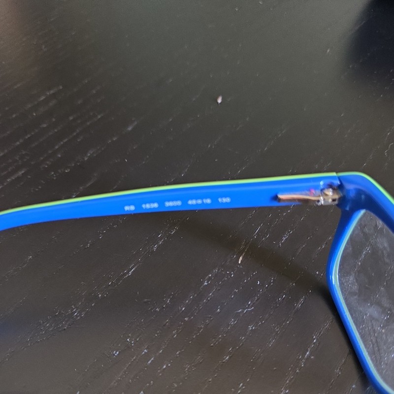 NEW RAY-BAN JUNIOR RB 1536 3600 BLUE GREEN AUTHENTIC EYEGLASSES 48-16 gallery