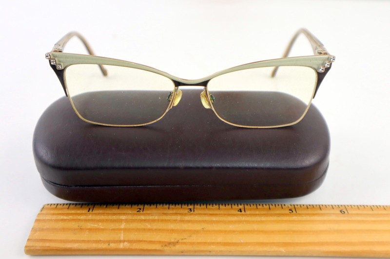 Diva 5525 Eyeglasses Frames by Eastern States 53[]15 Italy Swarovski Crystals