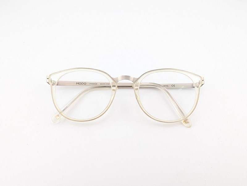 Modo Eyeglasses Frames Only, MODEL 4509, 48-21-140, CRYSL (Clear), Titanium