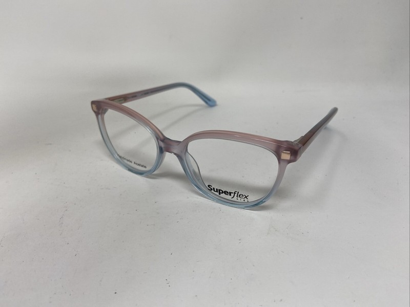 SUPERFLEX KIDS EYEWEAR SFK 236 S409 46-15-125 PINK BLUE CRYSTAL FLEX HINGE Q265 gallery