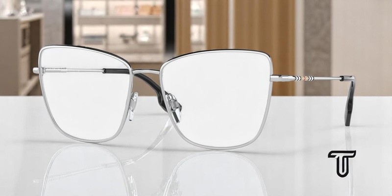 BURBERRY BE1367 1005 Bea Silver Demo Lens 53 mm Women’s Eyeglasses