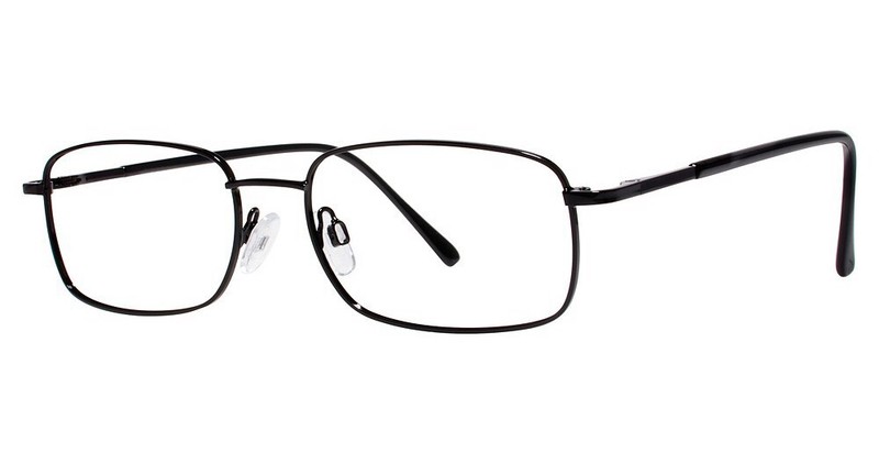MODERN OPTICAL KODY MEN’S METAL EYEGLASSES 52-18-140 BLACK WITH SOFT CASE