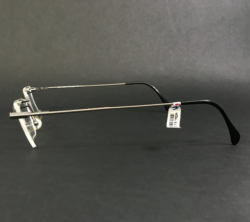 Vintage MGM Eyeglasses Frames G21 F2 Black Gray Rectangle Half Rim 50-15-140 gallery