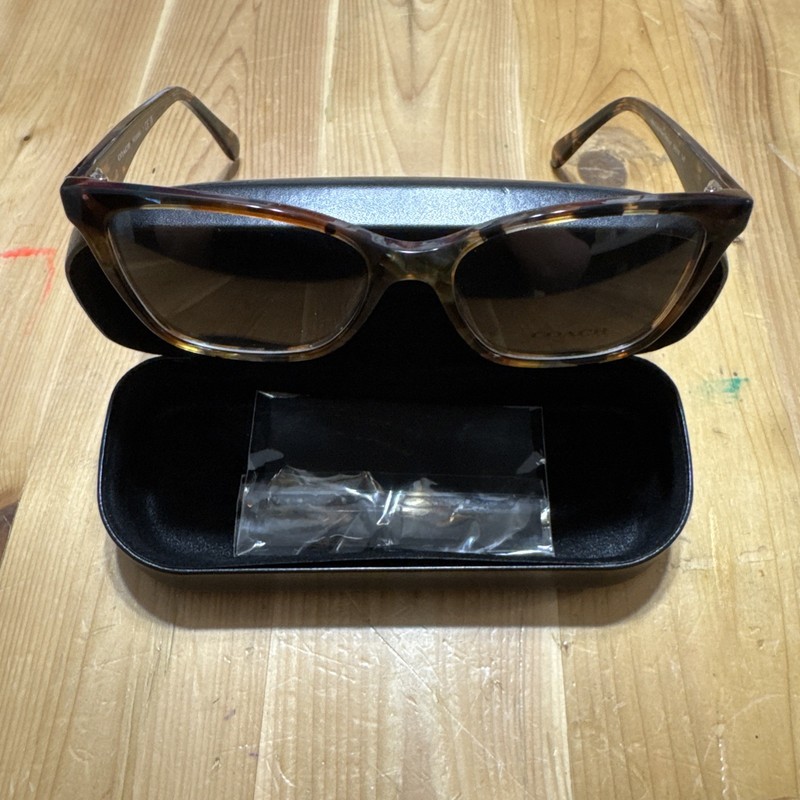 Coach HC6248U Jade Pearl Tortoise Eyeglass Frames 54-16-140 Demo Lenses And Case gallery