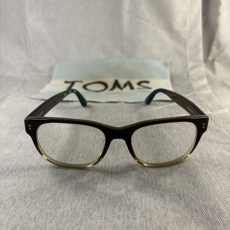 Toms Clarke 10002177 54/19 148 Men’s Transparent Olive Fade Eyeglass Frames Only