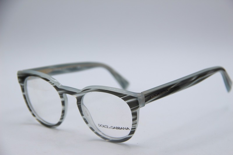 NEW DOLCE & GABBANA DG 3251 2051 BLACK GRAY DESIGNER AUTHENTIC EYEGLASSES 49-21