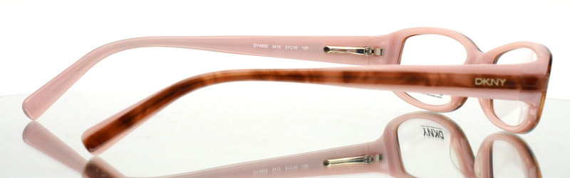 DKNY DY4593 3410 Pink Tortoise Womens Rectangle Eyeglasses 51-16-135 B:26 B gallery