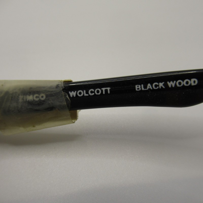 Zimco Wolcott Black Wood Browline Reading Glasses Frames 50-20-150 Handmade gallery