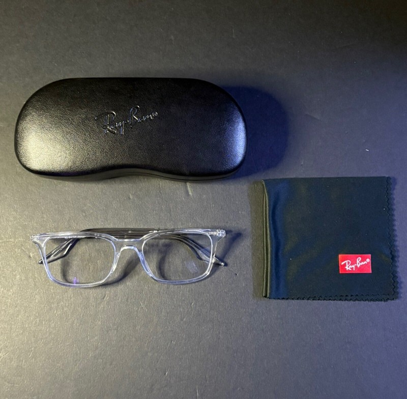 Ray Ban Eyeglasses NEW RB 5421F Color Clear/Crystal Size 53 Square Authentic gallery