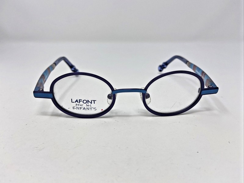 LAFONT KIDS Eyeglasses Frames GOURMAND 390 39-20-120 Blue/Multi Full Rim SP80