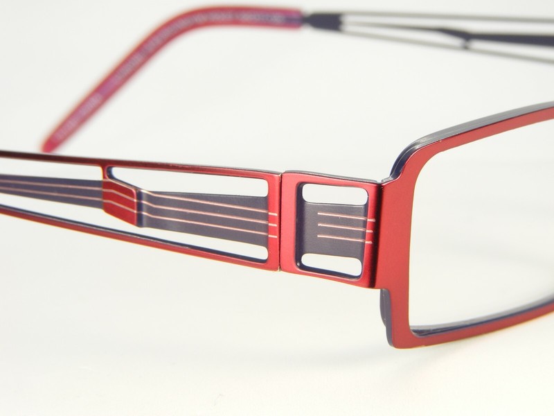 NEW Lido West Uber CHROME M. BURGUNDY/ M.VIOLET EYEGLASSES FRAME 50-17-135mm gallery