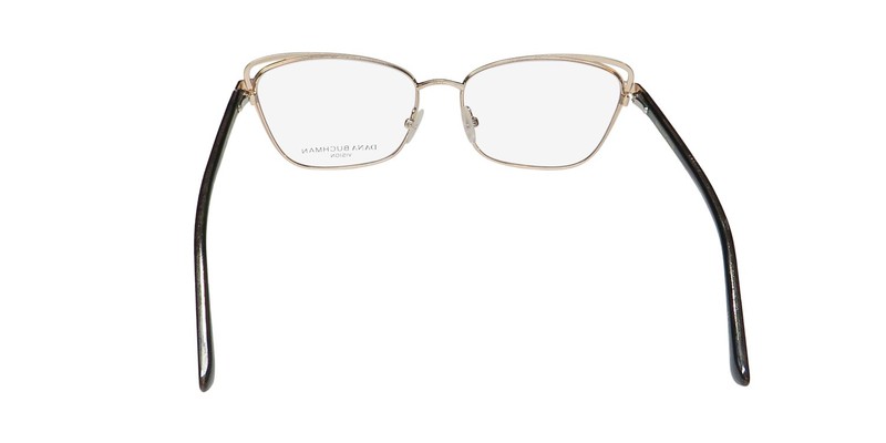 NEW DANA BUCHMAN MARCIA EYEWEAR GOLD CAT EYE WOMENS FULL-RIM 52-15-135 TG METAL gallery