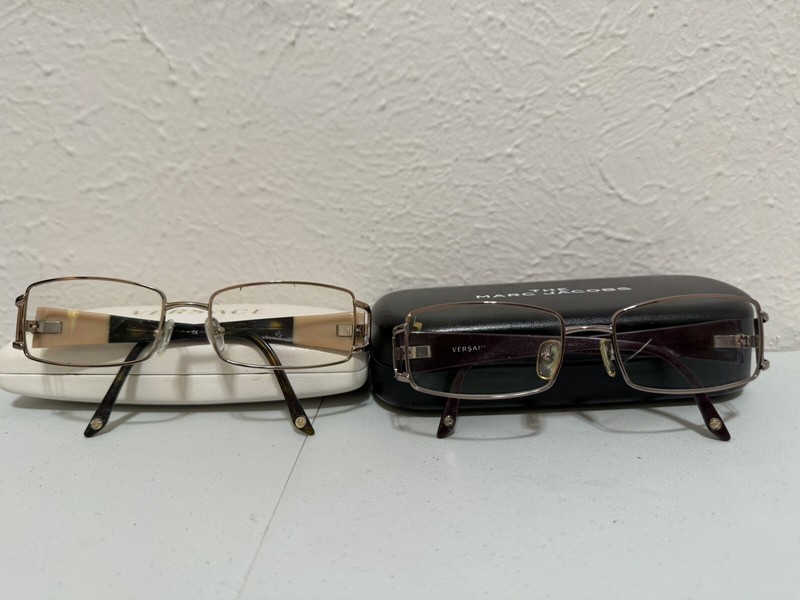 Versace Glasses Lot Of 2 VE 1163-B 1045 And Mod 1163-B 1333 Frames Only Damaged