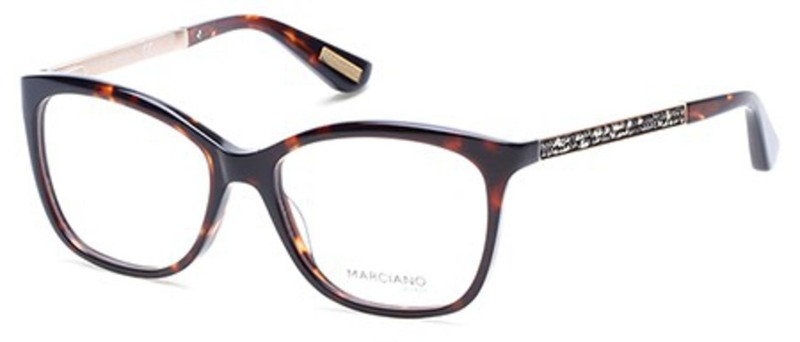 Guess By Marciano GM 0281 Dark Havana / 052 Size 54 Eyeglasses