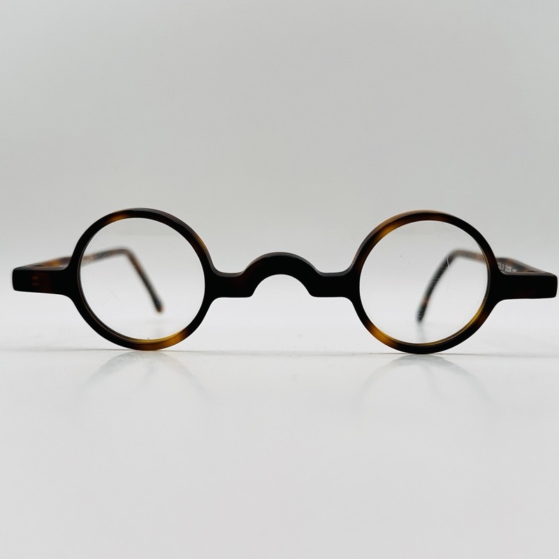 Braun Classics Eyeglasses Round Brown Full-Rim Acetate MOD 95 NEW