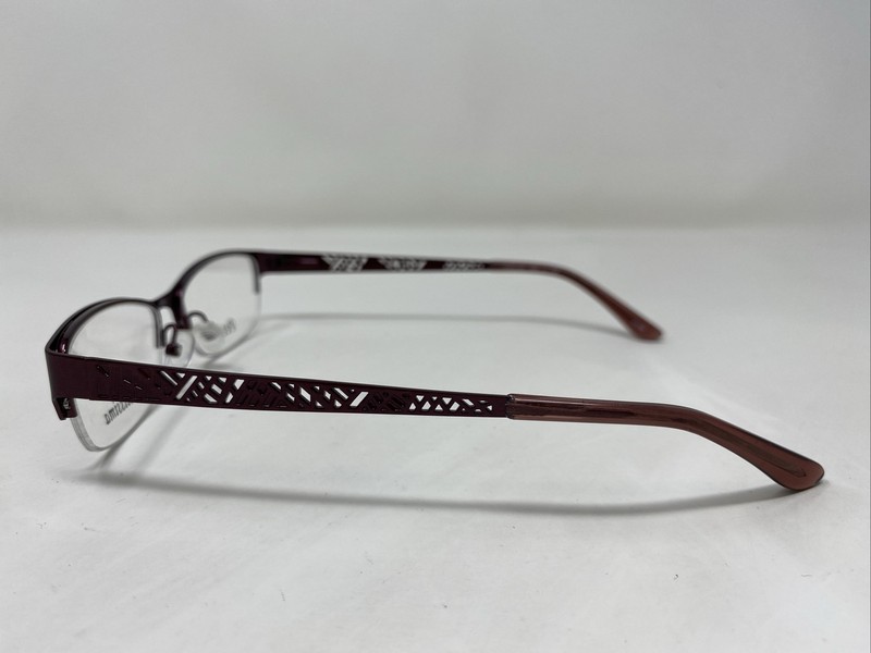 Bellissima BL 1029 3300 49-15-135 Burgundy Half Rim Metal Eyeglasses Frame :986 gallery