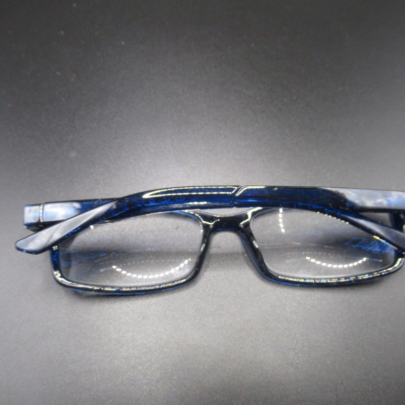 BKLYN Eyeglass Frames Windsor Blue Full Rim Rectangle 54-17-138 +2.50 Lenses gallery