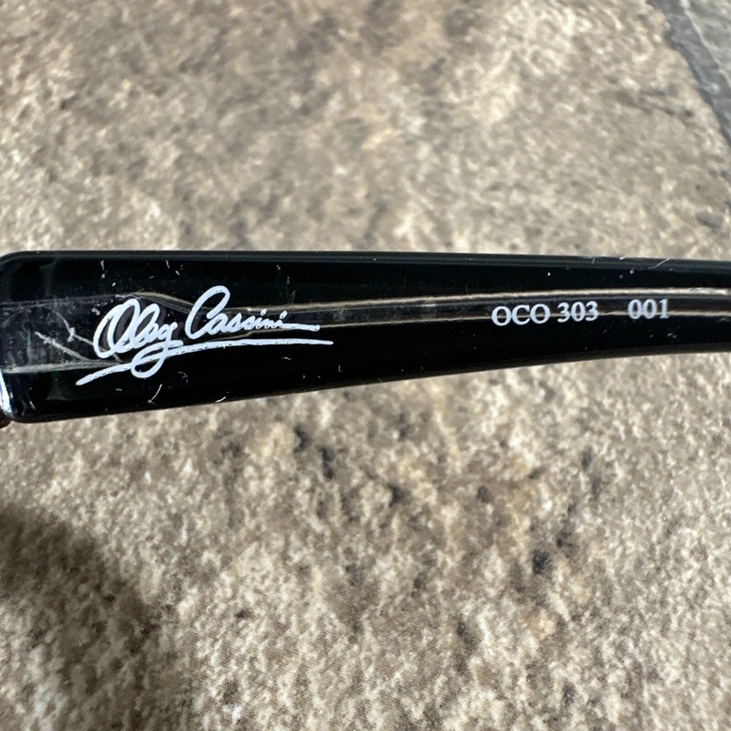 Oleg Cassini OCO 303 001 Black Eyeglasses Frame Metal 53-16-135-25mm G28 gallery