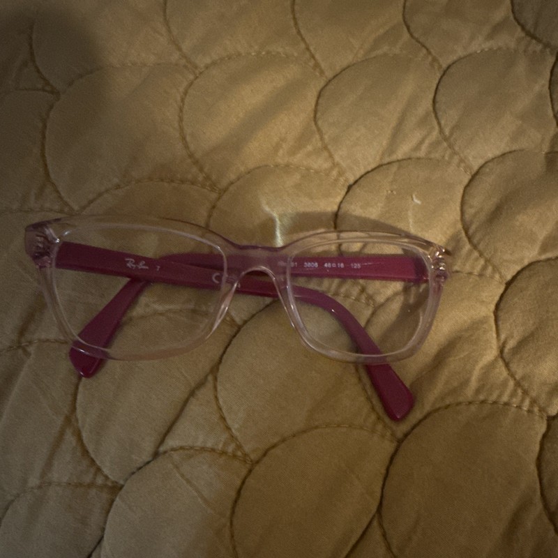 Ray-Ban RB3808 Women’s Pink Solid Plastic Cat Eye Full Rim Frames 46-16 125