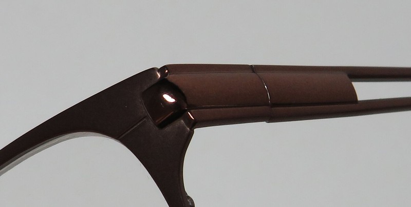 NEW TIMEX L069 EYEGLASSES DESIGNER HALF-RIM MENS BR 56-17-145 BROWN METAL & gallery