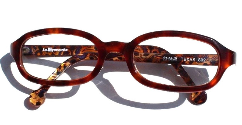 Vintage 1997 L.A. Eyeworks Eyeglasses Retro – Texas Cheetah 802 Glasses