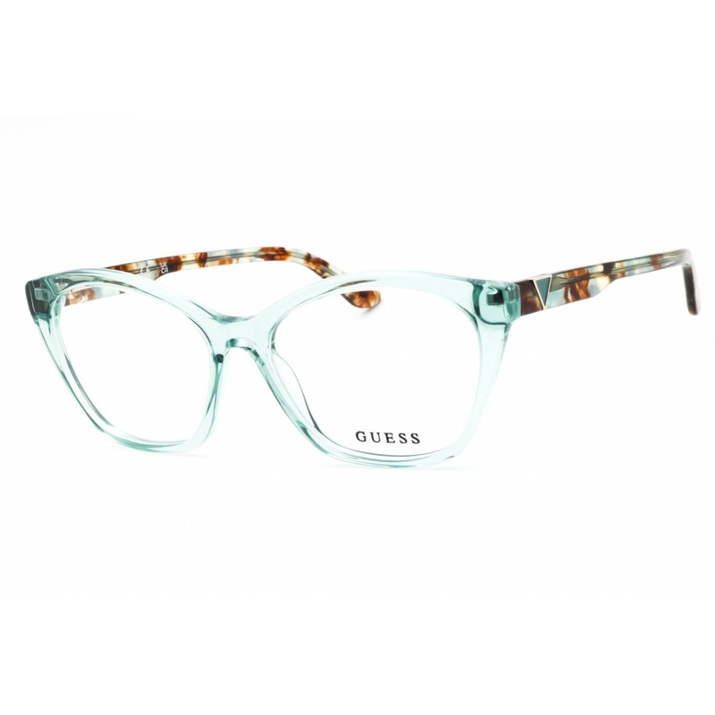 Guess Women’s Eyeglasses Light Green/Other Cat Eye Acetate Frame GU50161 095