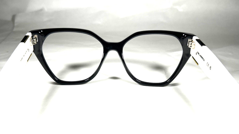 Karl Lagerfeld KL6053 004 Eyeglasses Frame Black White 6053, Size: 54-16-140 gallery