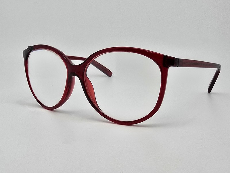Calvin Klein CK3119S 046 Crystal Burgundy Red Eyeglasses Frame 57-15-135 gallery