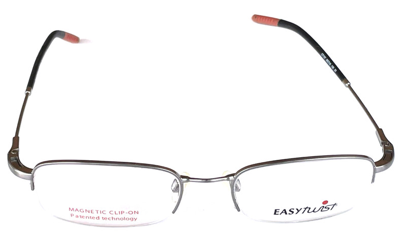 Easy Twist Uni Sex Eyeglasses CT157 Half Rim 20 Gray, 50/ 18/ 135