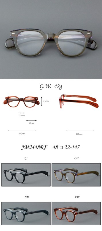 Personality Metal Eyeglass frame Ultralight Full Rim Women Men Round Glasses New gallery