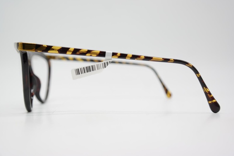 Vintage Glasses Paloma Picasso 3753 10 Gold Brown Oval Eyeglass Frame gallery