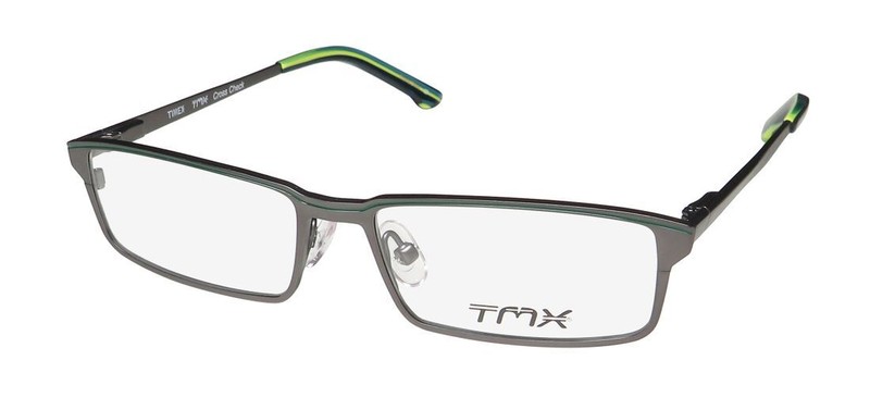NEW TIMEX TMX CROSS CHECK EYEGLASS FRAME RECTANGULAR GM 50-14-135 METAL &