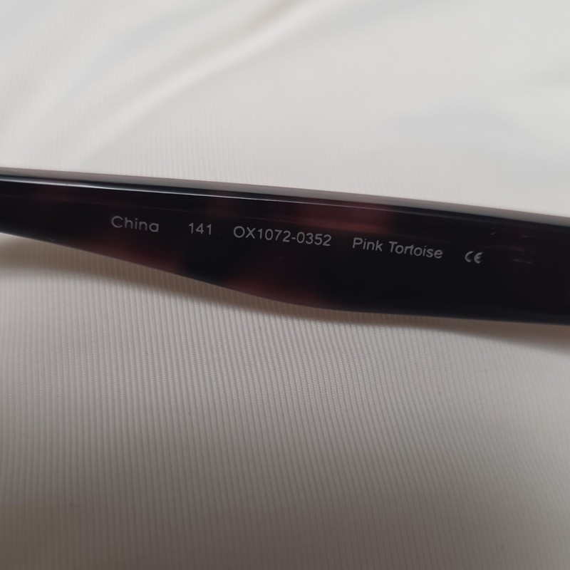 Oakley Full Rim Rectangular Eyeglasses Pink Tortoise OX1072 53-17-141 gallery