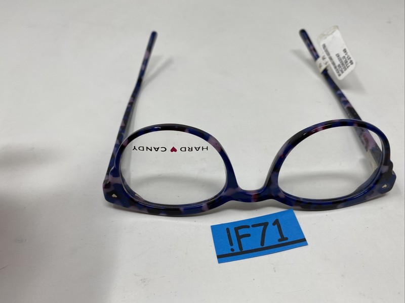 HARD CANDY HC26 TTBLUE PURPLE & BLUE MARBLE 48/21/140 FLEX HINGE EYEGLASSES !F71 gallery