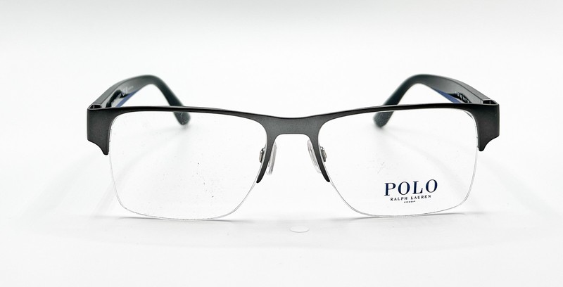 NEW POLO RALPH LAUREN PH 1220 9307 SEMISHINY DARK GUNMETAL EYEGLASSES 54-17 gallery