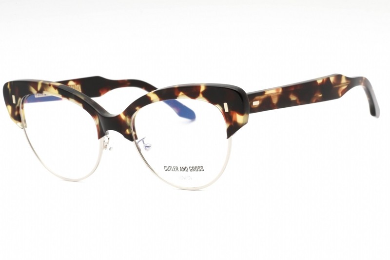 Cutler and Gross CG1351 003 Dark Turtle 55mm Eyeglasses New Authentic