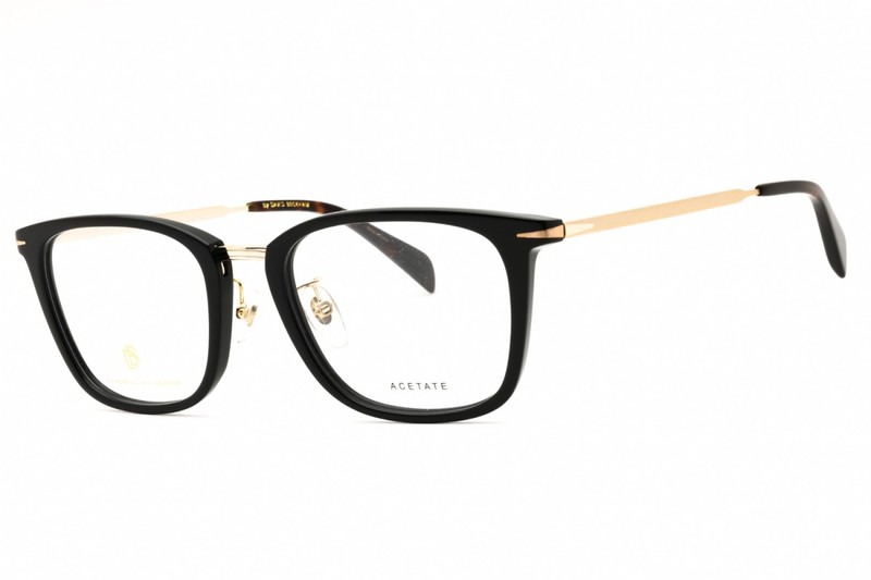 NEW David Beckham DB 7060/F 02M2 00 Black Gold 53mm Eyeglasses