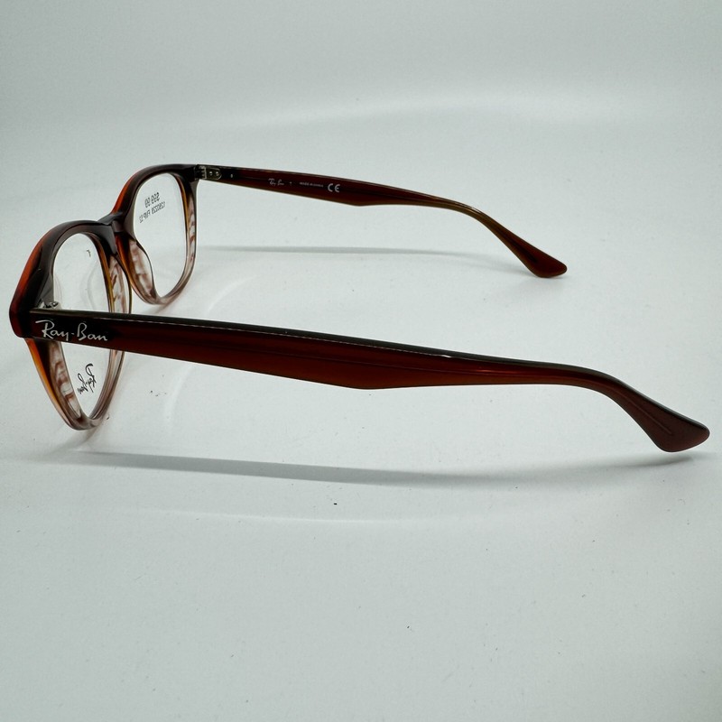 Ray-Ban Unisex Brown RB 5356 5767 52 19 145 Eyeglasses Plastic Frame H10494 gallery