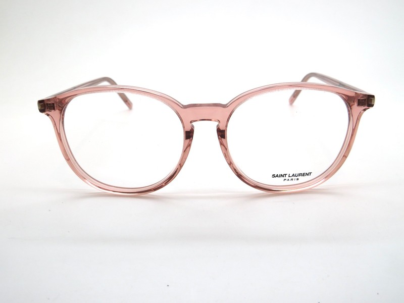 SAINT LAURENT SL106/F 005 Pink Transparent Authentic 52mm Eyeglasses gallery