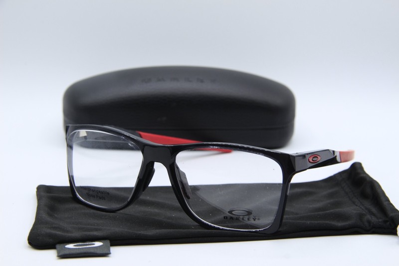 NEW OAKLEY OX8173-0255 ACTIVATE BLACK INK RED AUTHENTIC CASE EYEGLASSES 55-16 K2