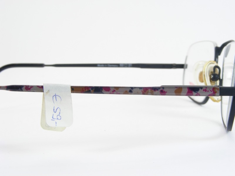 Vintage Prestige 274 26 Matt Black /Multicolor UNIQUE RARE EYEGLASSES 50-21-140 gallery