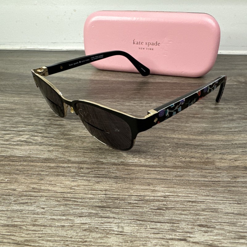 Kate Spade Diandra INA Eyeglasses Frames Womens Black Floral 49-17 140