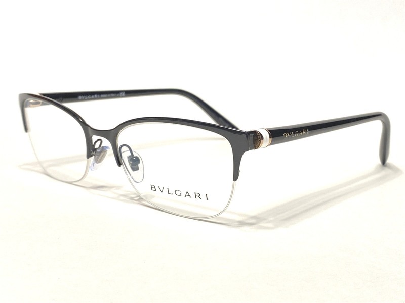 Women's Bvlgari Eyeglasses Frames BV2189 239 Black Half Rim 51/16~140 NEW gallery