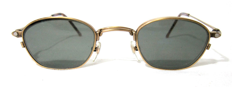 Takumi Japan T-Ti-P 9714 eyeglass frame 42-22 Gold metal Half rim eyewear frame gallery