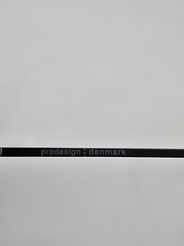Prodesign Denmark 1200 c.6631 Grey Gunmetal Semi Rimless Eyeglasses Frame w Case gallery